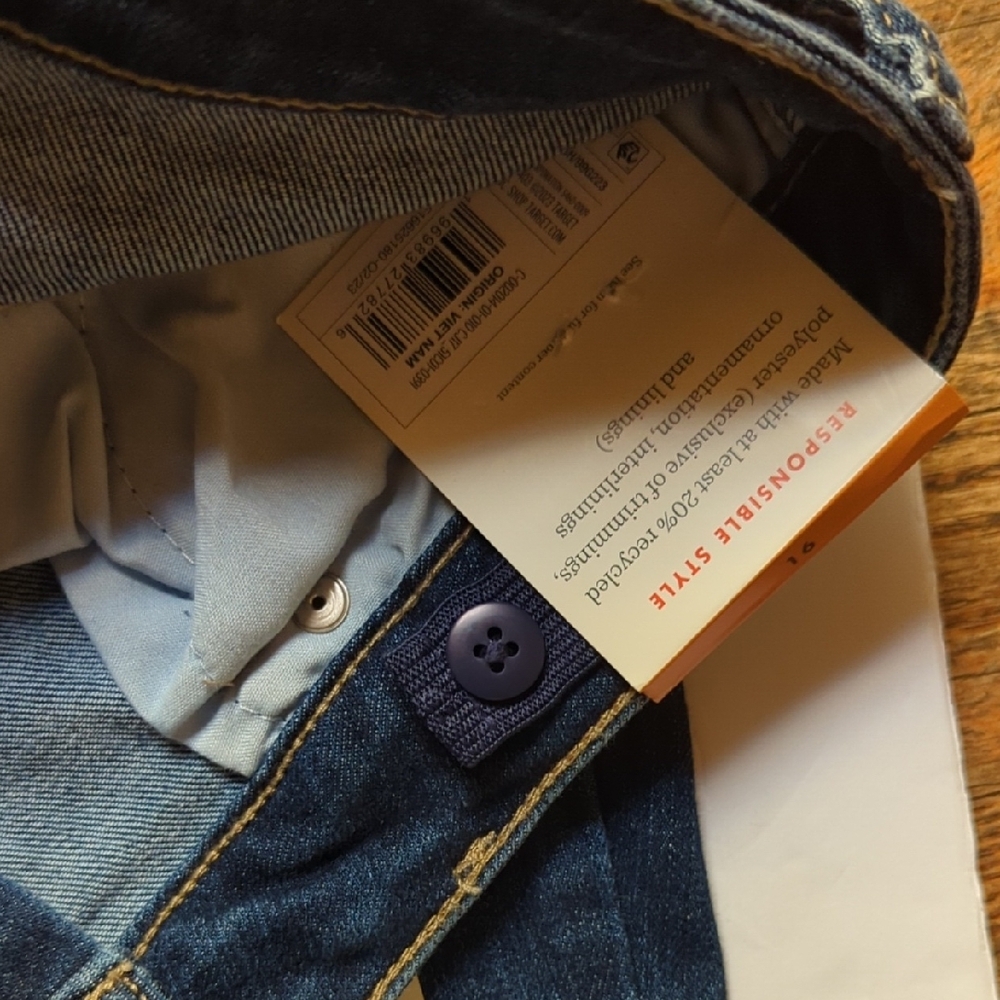 NWT 2 PAIRS Cat & Jack Mid-Rise Skinny Jeans  Adjustable Waist SZ 16 - Picture 6 of 12